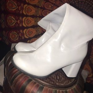 White Gogo Boots